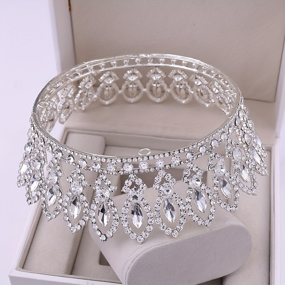 Crystal Crown Rhinestone Wedding Headwear Bride Hair Accessories