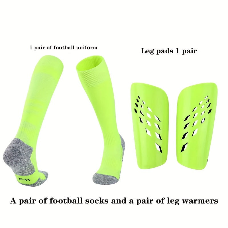 Football Training Leg Socks & Pads Set