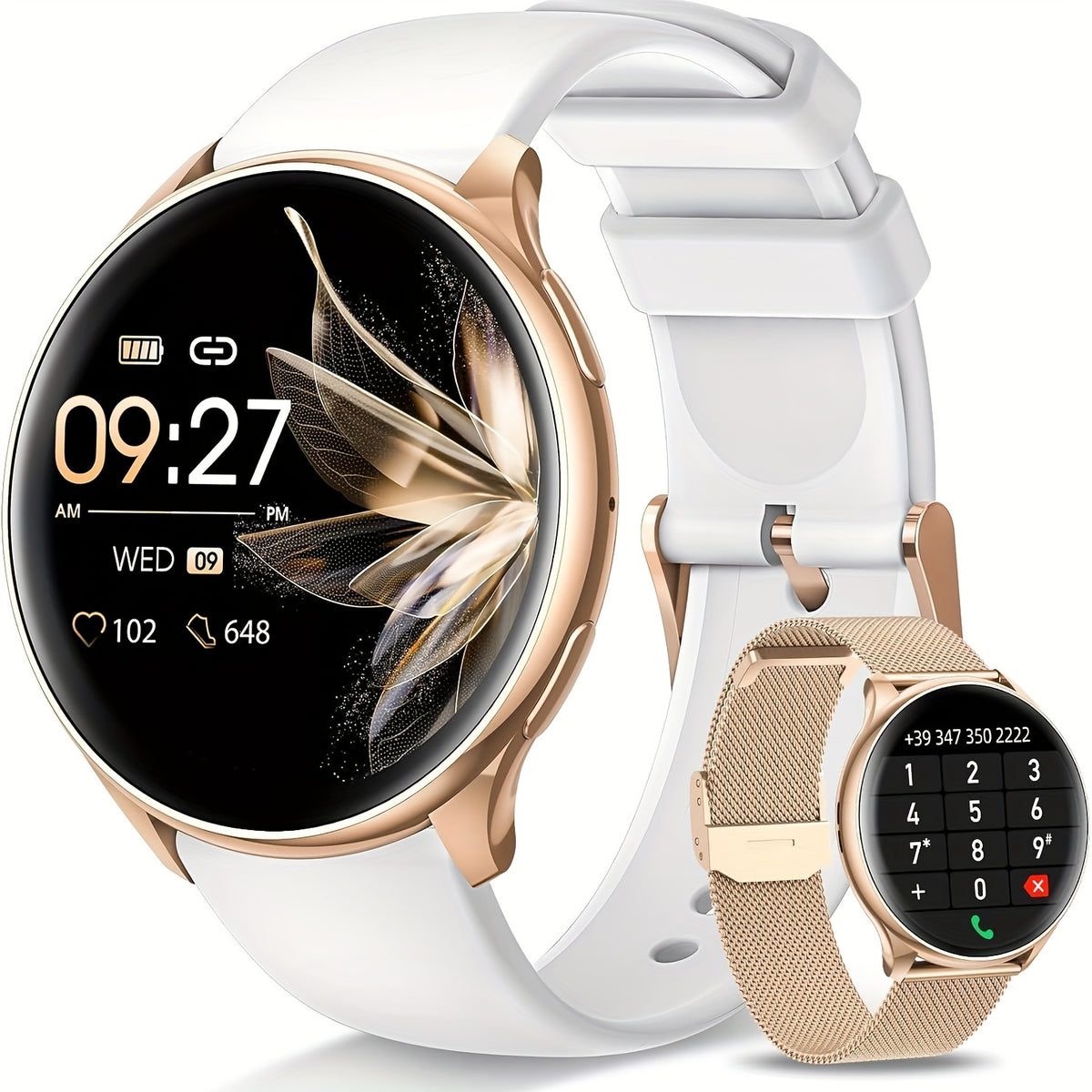 Smart Watch For Women 3 Compatible Calls IP68 Fitness Tracker