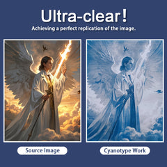 Sun Print Paper Kit 25 Sheets DIY Sun Art Cyanotype Art Paper for Crafts