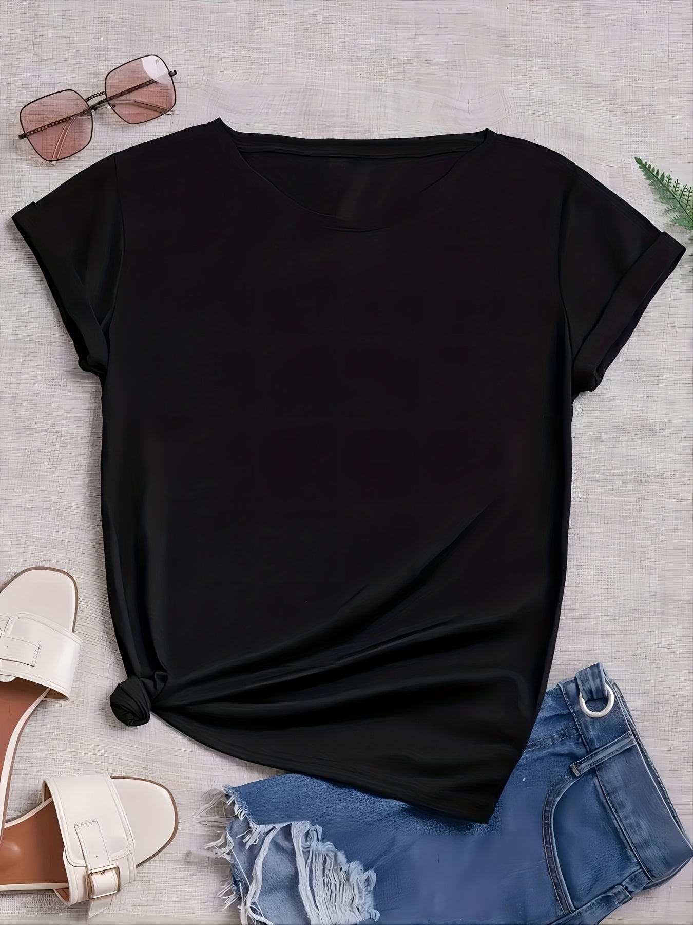 Leopard Print Lips Graphic Sports T Shirt for Women