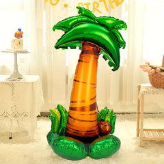 42 Inch Stand Coconut Tree Aluminum Film Balloon Hawaiian Style Decoration
