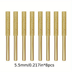 8pcs Diamond Chainsaw Sharpener Stone File High Hardness