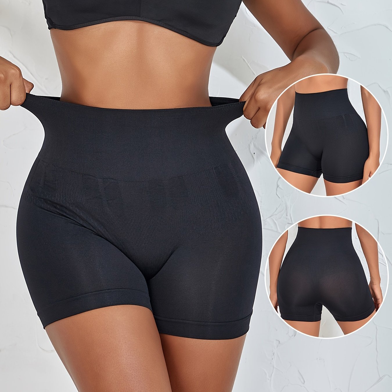 2pcs Women's Seamless Boyshort Panties Soft & Comfortable
