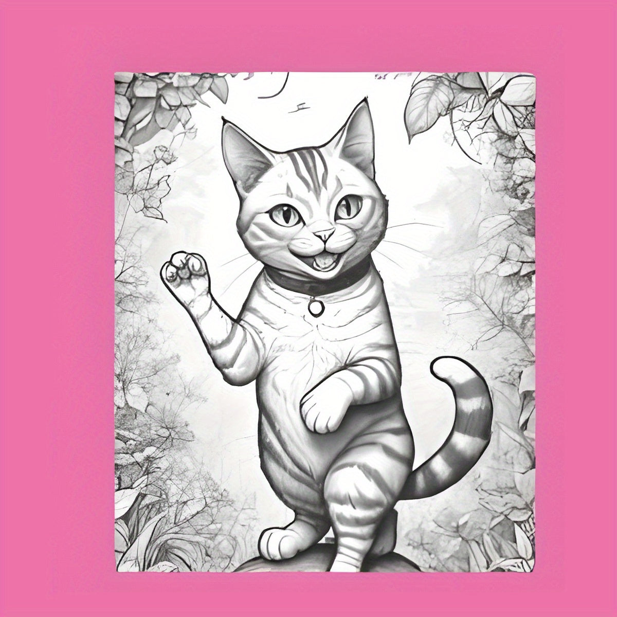 Deluxe Cat Coloring Book - 22 Pages Thickened Paper