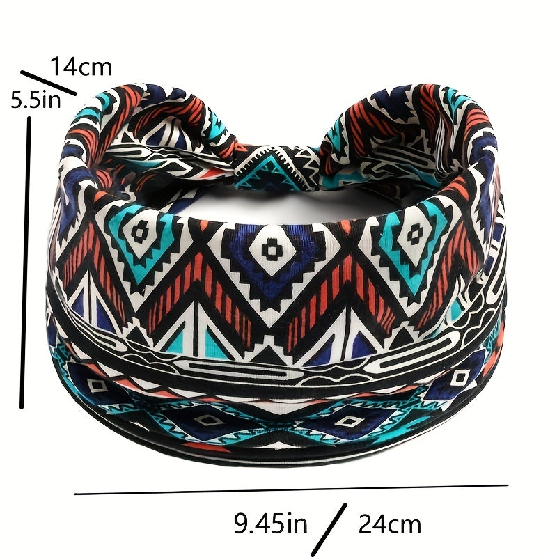 Women's Wide Headband for Sport Workout Non-slip Sweatband