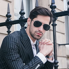 Men's Aviator Sunglasses Polarized Lens UV Blocking