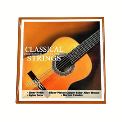 Classical Guitar Strings Clear Nylon Silvery Copper Alloy 6 String Set