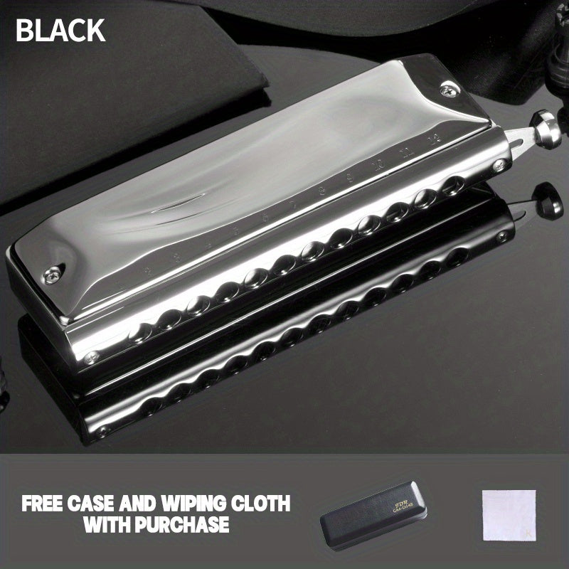 JDR 12 Hole 48 Tone C Chromatic Harmonica Professional Musical Instrument