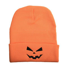 Embroidered Knit Beanie Hat for Autumn/Winter Ski Cold Hat - Halloween Gift