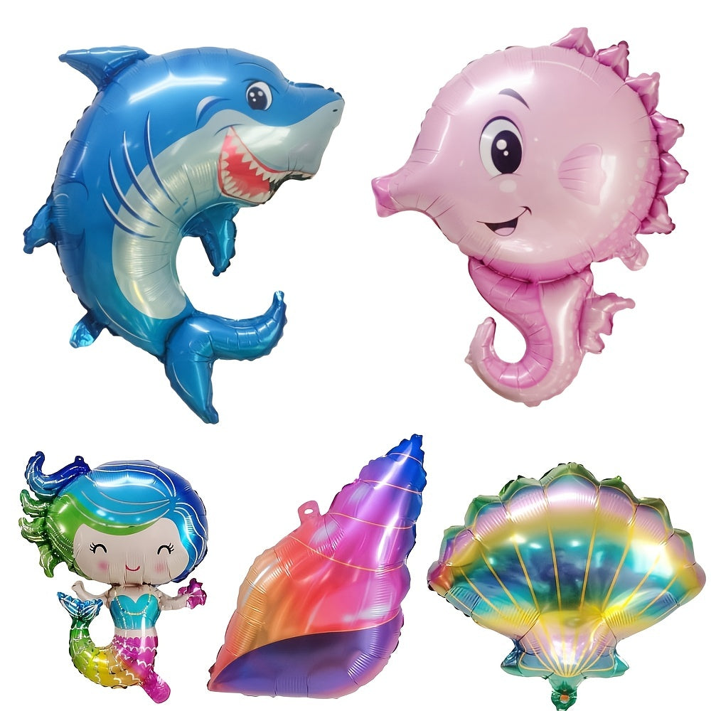 Ocean Mermaid Aluminum Balloon Birthday Party Decoration