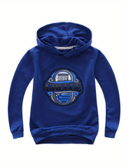 Cotton GREECE Print Hoodies Girls Comfy Hooded Sweatshirt Pullover
