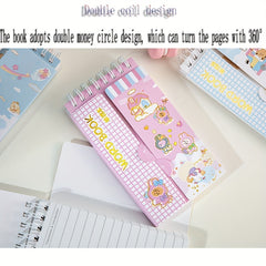 2pcs Portable English Word Book Memory Words Notepad Coil Record Book