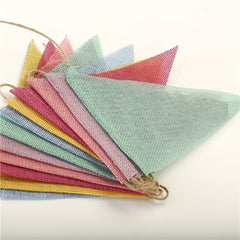 Rainbow Burlap Banner - Perfect Party and Holiday Decor