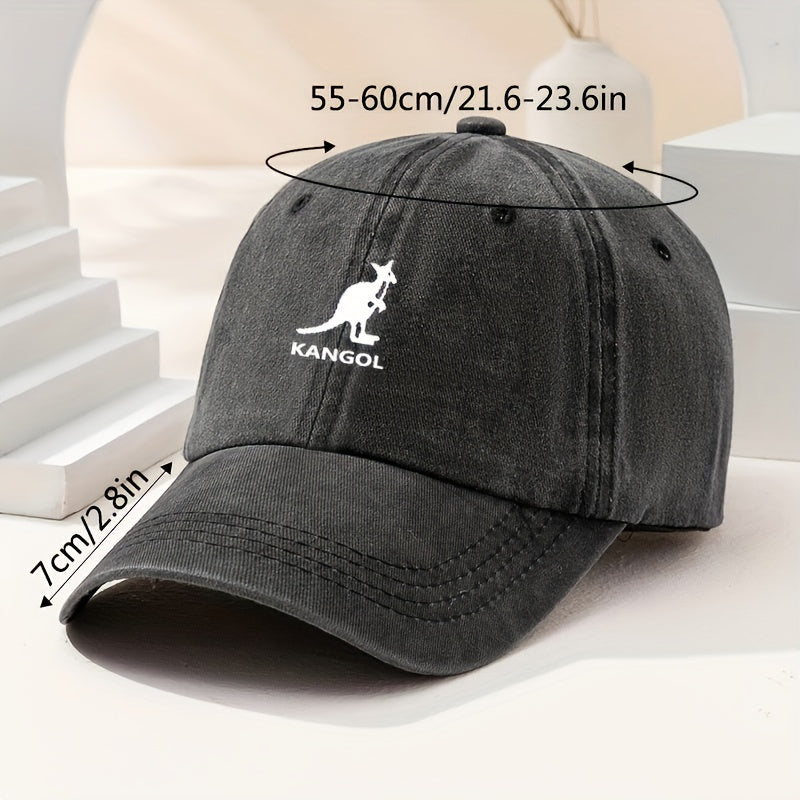 Kangaroo Print Baseball Cap Vintage Hat Outdoor Sunshade Peaked Cap