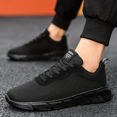 Men's Lace Up Running Shoes Comfy Breathable Durable Non Slip Sneakers