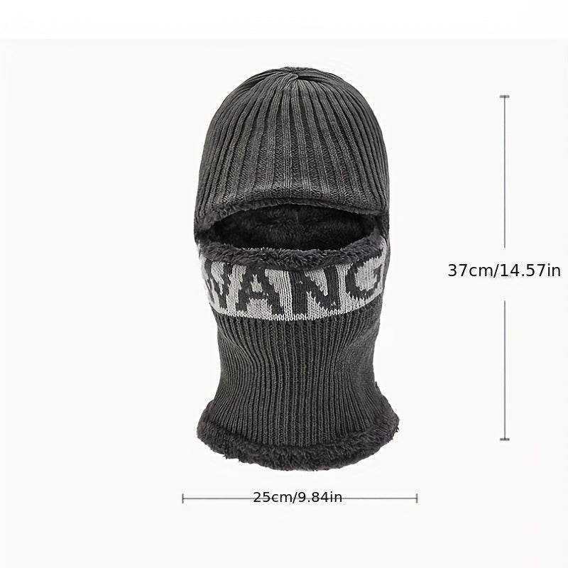 Double Layer Plus Velvet Warm Windproof Hat Mens Riding Ear Protection Mask