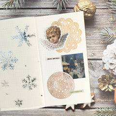 50pcs Merry Christmas Angle And Children Theme Scrapbook Stickers Pack