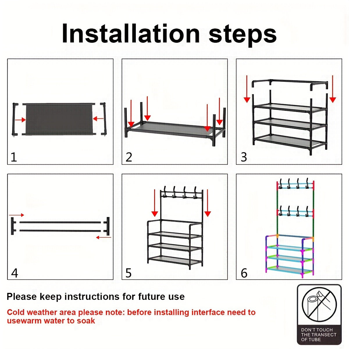 Metal Clothes Drying Rack with Shoe Storage - Space Saving Organizer