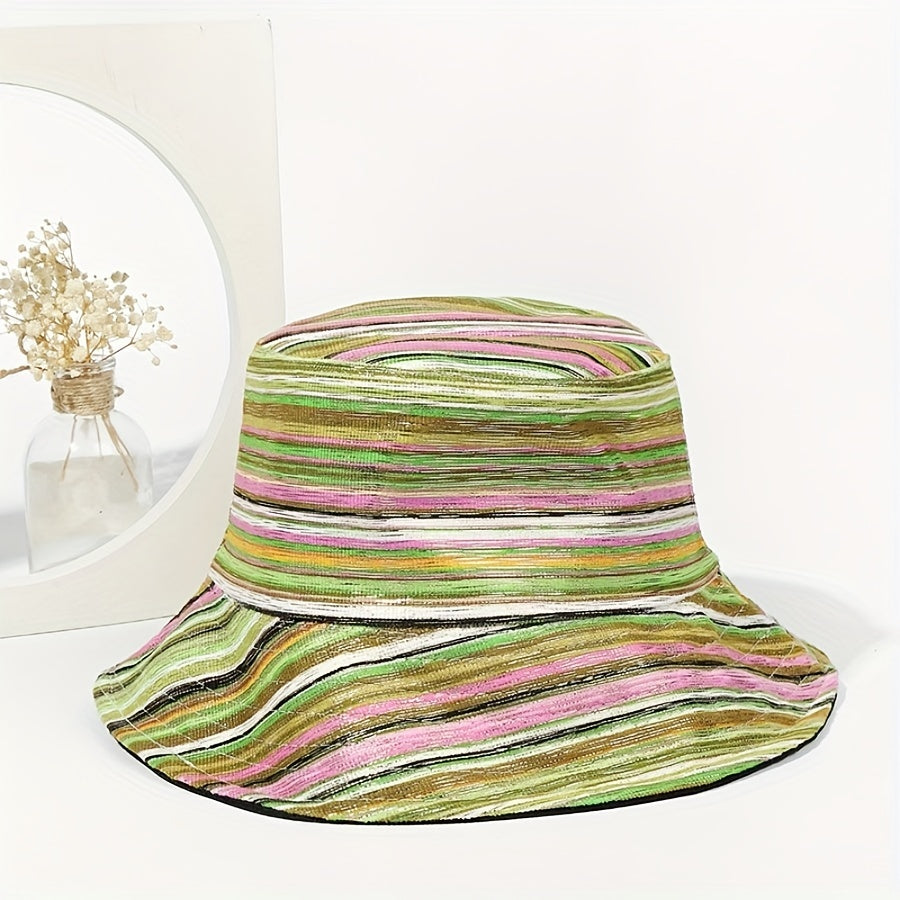 Unisex Bohemian Style Sunshade Bucket Hat for Outdoor Travel