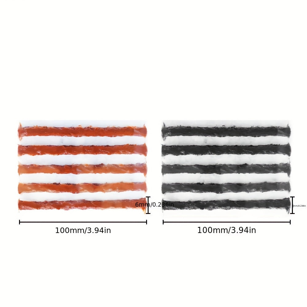 Car Tubeless Tire Seals Repair Strips with Glue for Tyre Plug Puncture