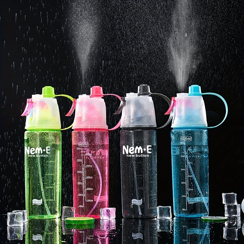 600ml Portable Spray Water Cup for Outdoor Sports