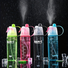 600ml Portable Spray Water Cup for Outdoor Sports