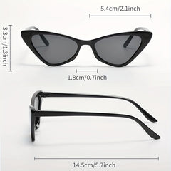3 Pairs Cat Eye Sunglasses Y2K Gradient Lens UV400