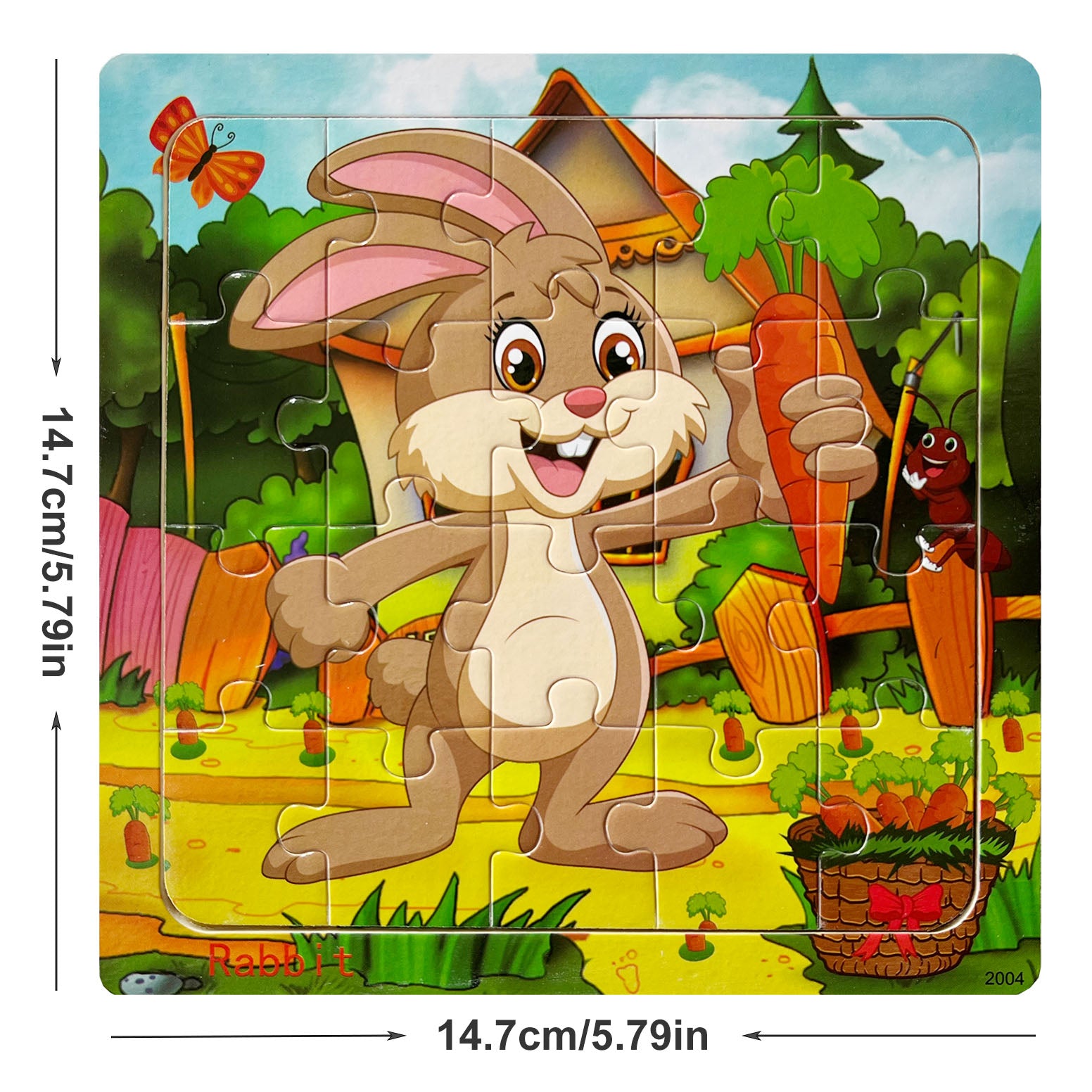 Wooden Puzzle Cartoon Animals Car Letter Number Pattern Jigsaw Puzzles