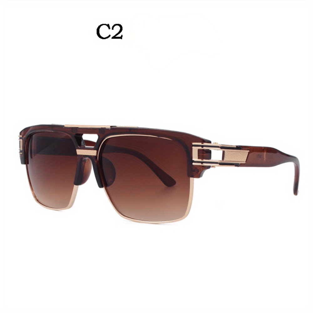 Vintage Square Frame Sunglasses for Men
