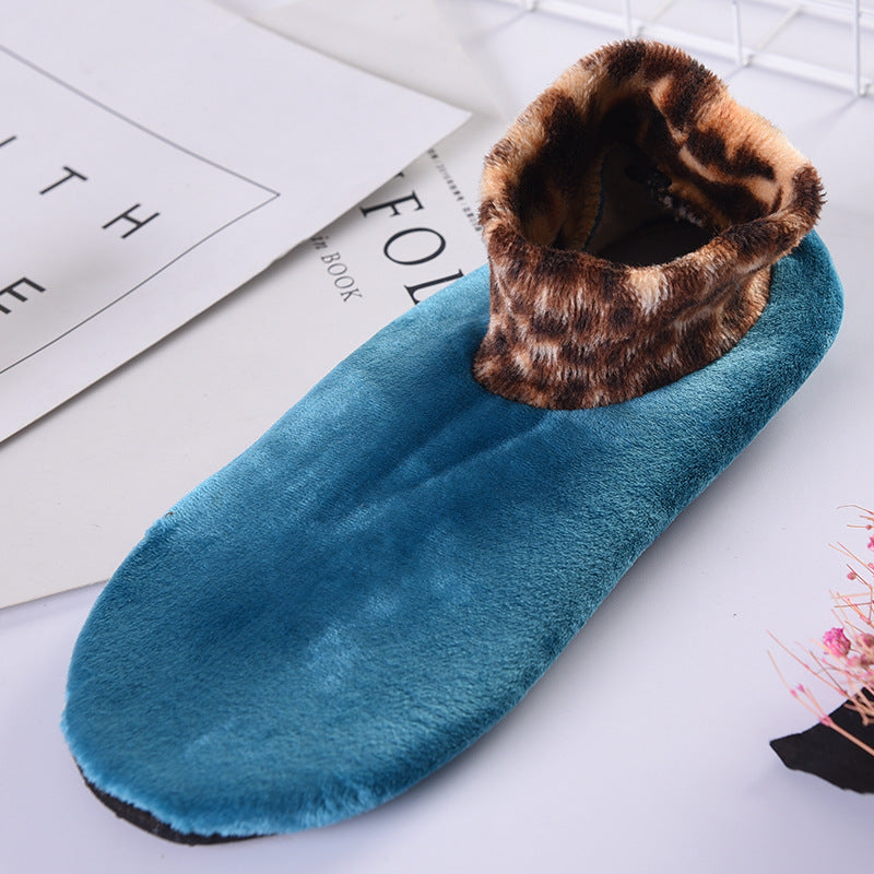Leopard Thermal Non Slip Socks for Women - Slipper Socks for Yoga Dance