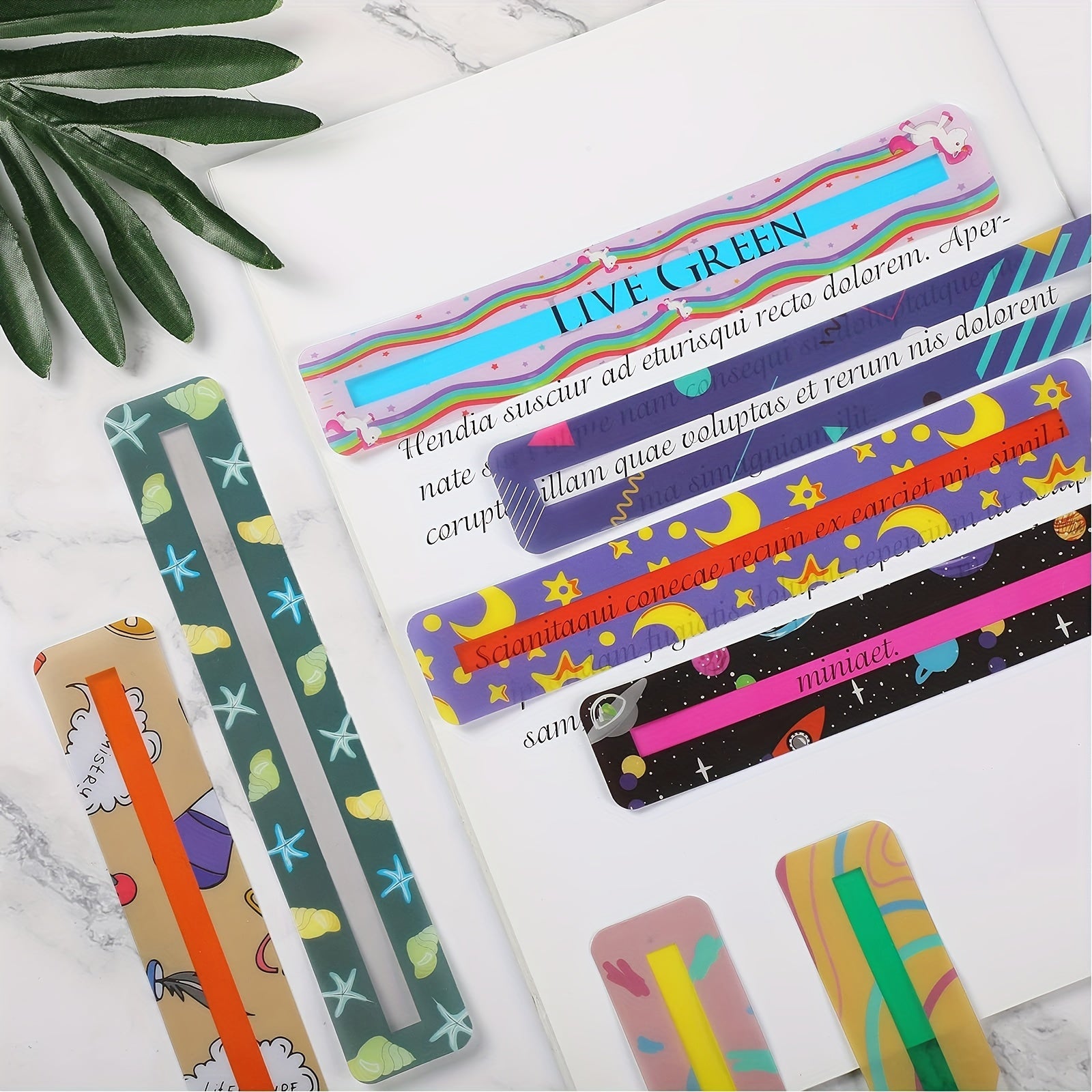 16 Pcs Reading Guide Strips For Dyslexia Tools