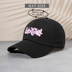 Solid Baseball Cap BABY GIRL Embroidery Sun Hat Casual Sports Hat