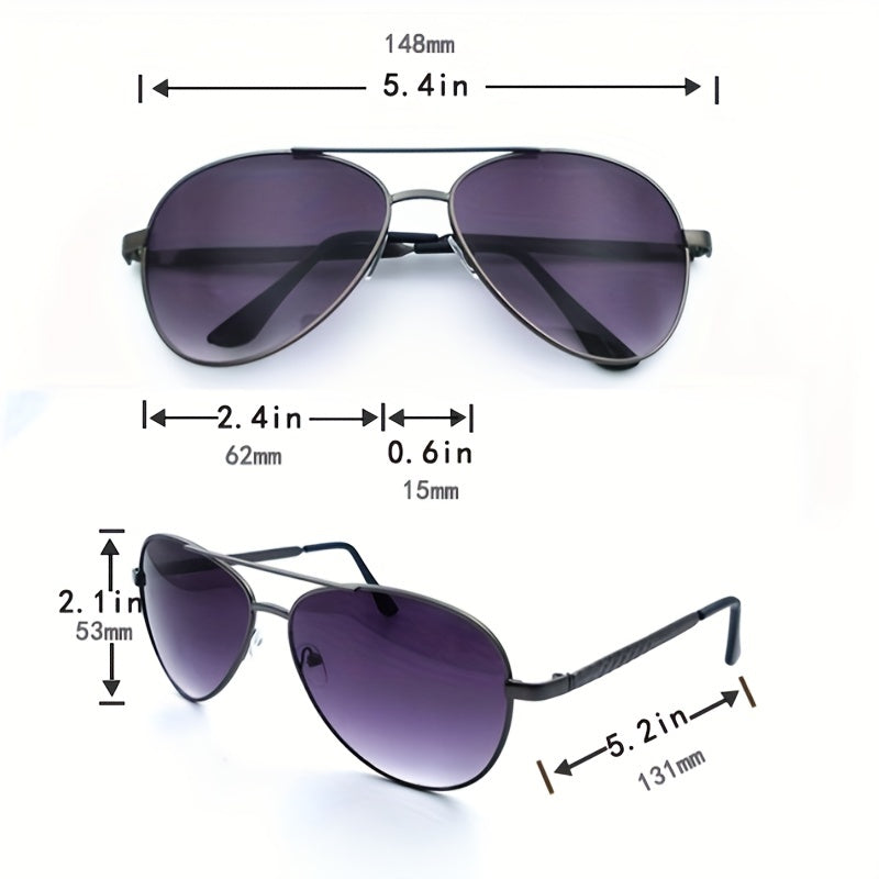 Men's Metal Frame Polarized Sunglasses Driving Sunshade Sunglasses
