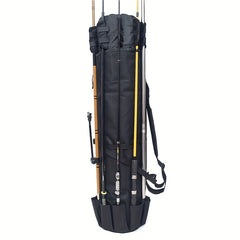 Waterproof Fishing Rod Bag & Holder Portable Canvas Case For Travel