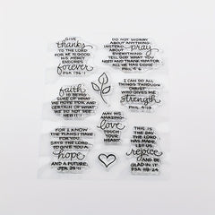 English Grass DIY Silicone Transparent Stamp