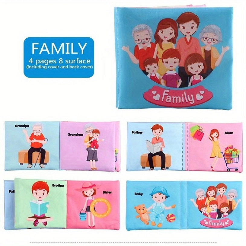 Baby Cloth Book Pleated Paper Washable Early Education Toy