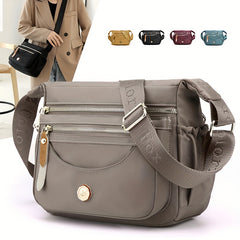 Casual Solid Hobo Bag Zipper Shoulder Bag Women's Versatile Bag