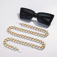 Y2K Rectangle Sunglasses Party Club UV Blocking Glasses