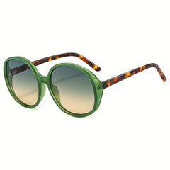 Round Square Sunglasses Ombre Lens Oversized Wrap Around Glasses UV Blocking