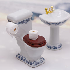 1pc Dollhouse Bathroom Decor Toilet Paper Towel Simulation Facial Tissue Toy
