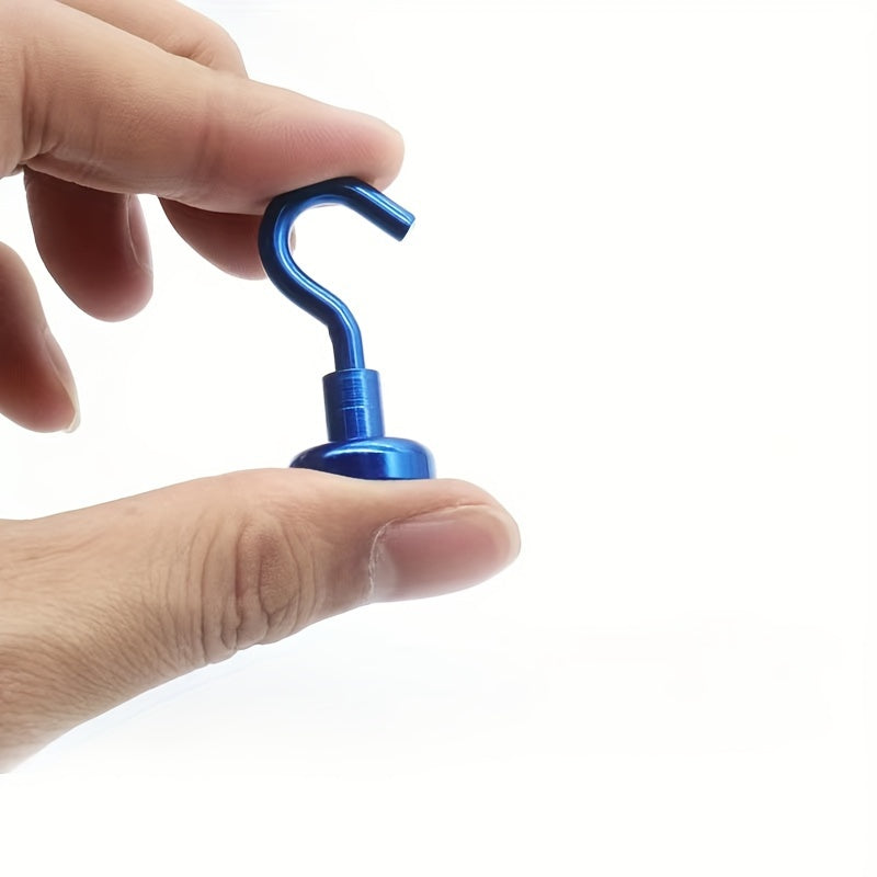 4pcs Magnetic Hooks 11.34 KG Pulling Force Various Colors
