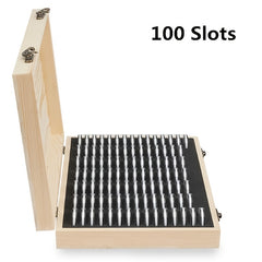 50 100 Slots Coin Collections Wooden Display Case