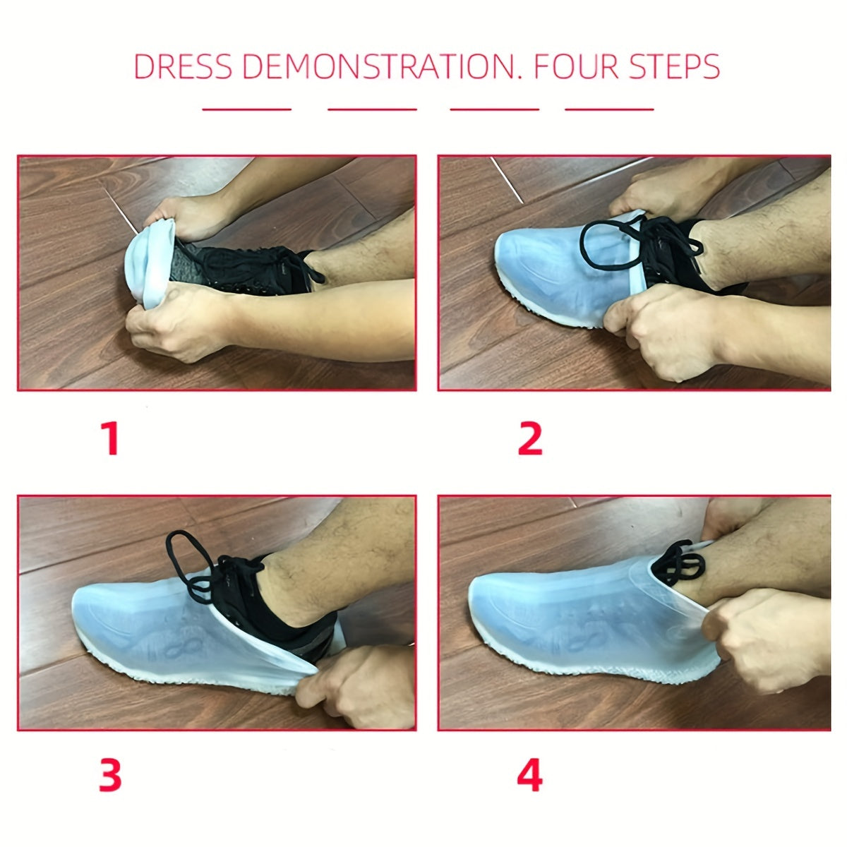 Waterproof Shoe Cover Reusable Outdoor Overshoes For Rainy Days