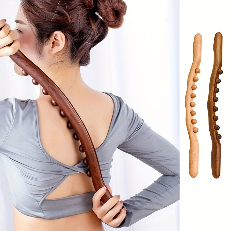Wooden Massage Tool Relieve Neck & Back Pain Body Shaping Foot & Calf Massager
