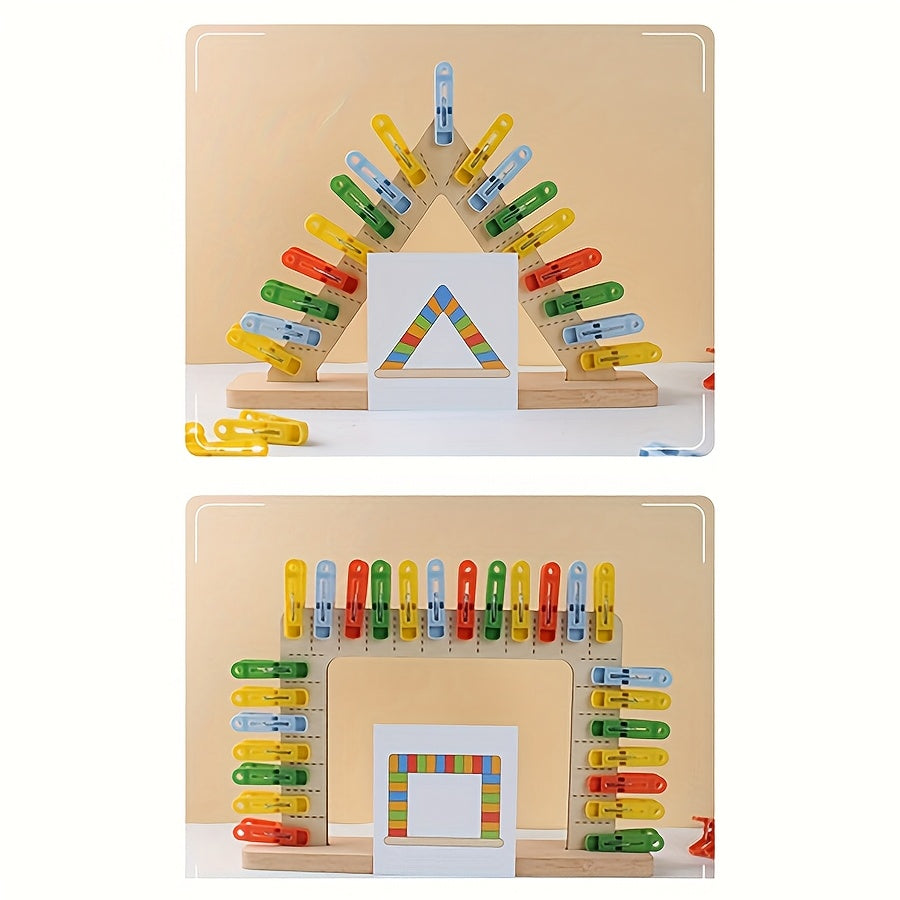 Rainbow Clip Sorting Toys Home Desktop Toys Classroom Teaching Tools
