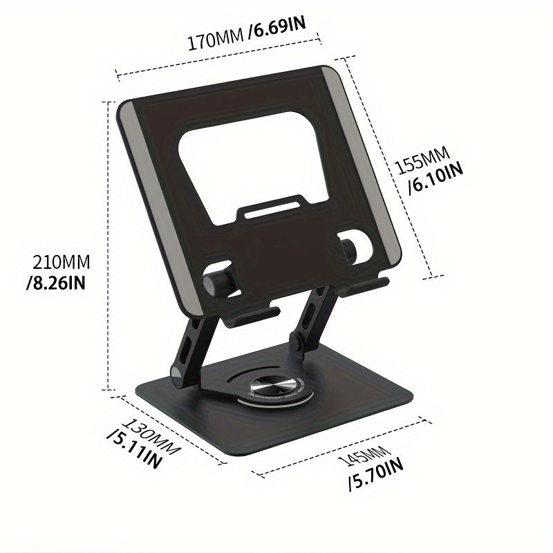 Aluminum Tablet Bracket Desktop 360&deg; Rotation Portable Stand