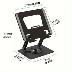 Aluminum Tablet Bracket Desktop 360&deg; Rotation Portable Stand
