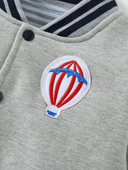 Boys Warm Baseball Jacket Long Sleeve Varsity Jacket