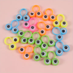 10pcs Eye Finger Puppet Rings Wiggling Eyes Party Gift Halloween Pinata Filler